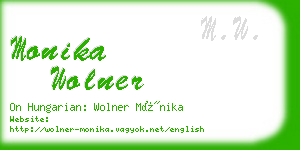 monika wolner business card